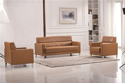 億名來(lái)商務(wù)接待 簡(jiǎn)約大氣 實(shí)木真皮辦公沙發(fā)茶幾組合